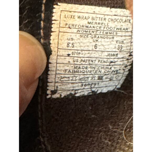 Merrell Luxe Wrap Chocolate Leather Studded Clog western Shoes size 8.5 - Picture 13 of 16